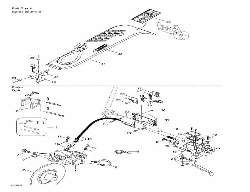   Grand Touring 700, 1999  - Hydraulic   Belt Guard