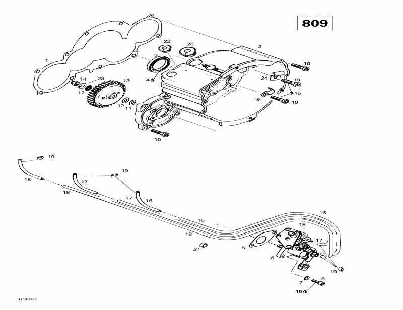  Ski Doo Mach Z, 1999  - Ignition Housing Oil Pump (809)