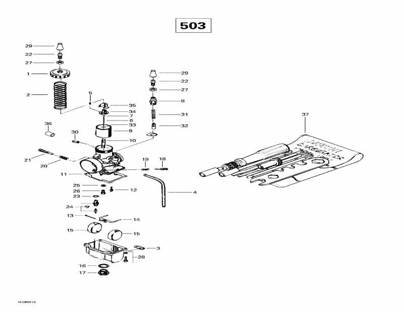  BRP Skandic Super Wide Track, 1999  - Carburetors (503)