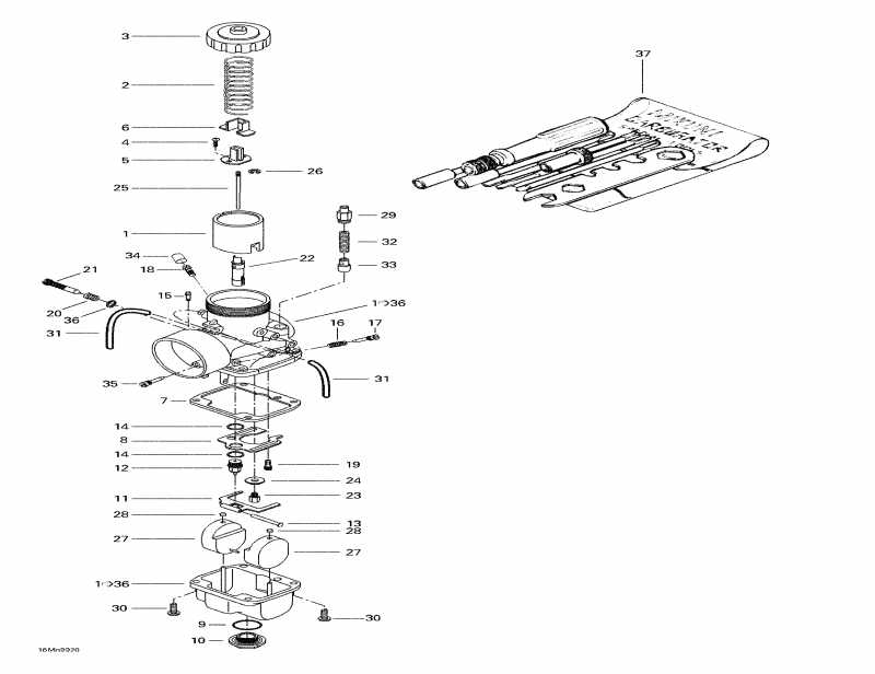  BRP SkiDoo Suumit 700, 1999  - Carburetors