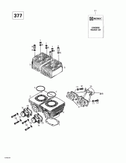 01- ,     (377) (01- Cylinder, Intake Exhaust Manifold (377))