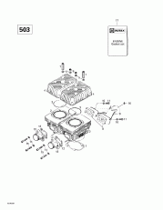 01- ,     (503) (01- Cylinder, Intake Exhaust Manifold (503))