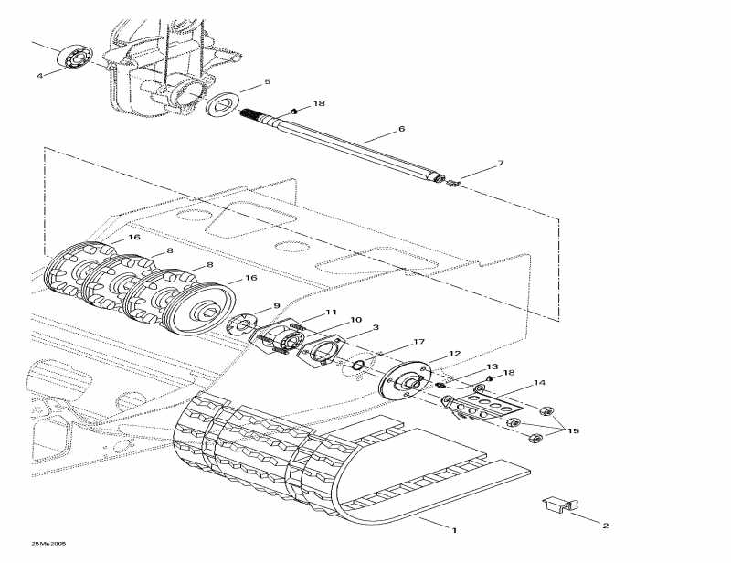   Formula Deluxe 500 LC, 2000  - Drive Axle  Track