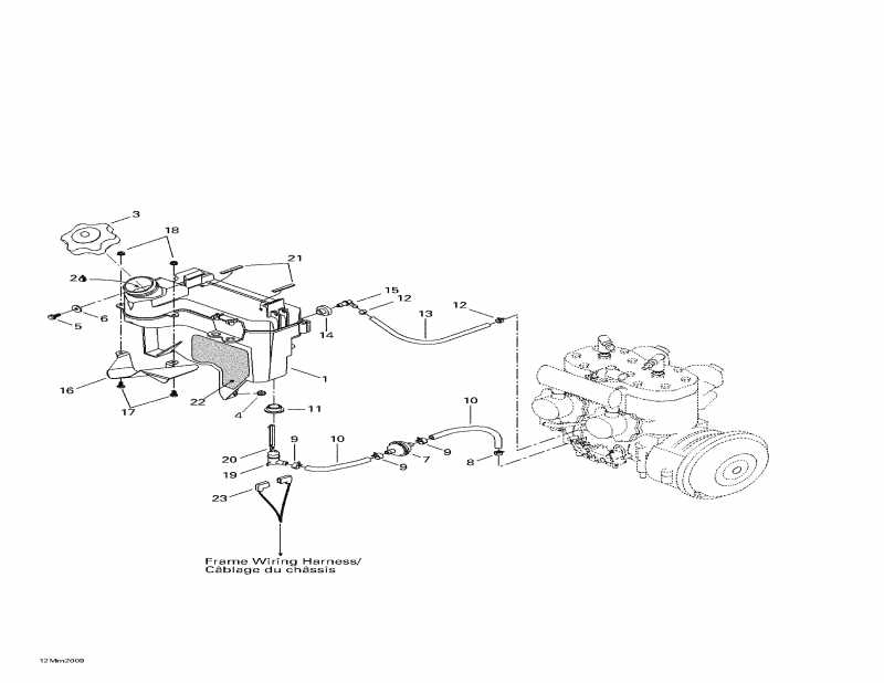MX Z 600 SB, 2000  - Oil Tank
