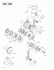 01-    (493, 593) (01- Crankshaft And Pistons (493, 593))