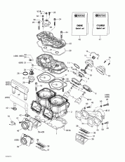 01- ,  ,   (01- Cylinder, Exhaust Manifold, Reed Valve)