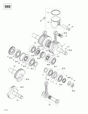 01-    (593) (01- Crankshaft And Pistons (593))