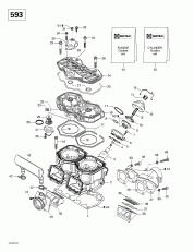 01- ,   (593) (01- Cylinder, Exhaust Manifold (593))