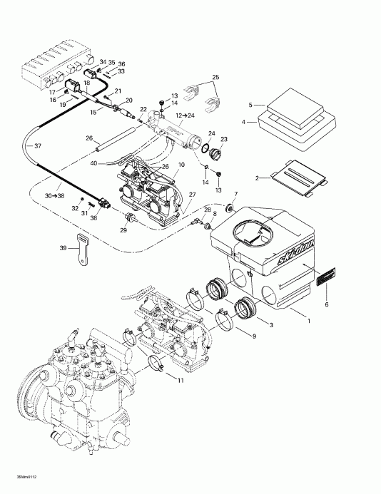 ski-doo Summit 600/700/800, 2001 - Air   System