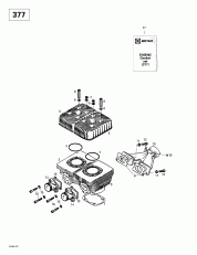 01- ,   (377) (01- Cylinder, Exhaust Manifold (377))