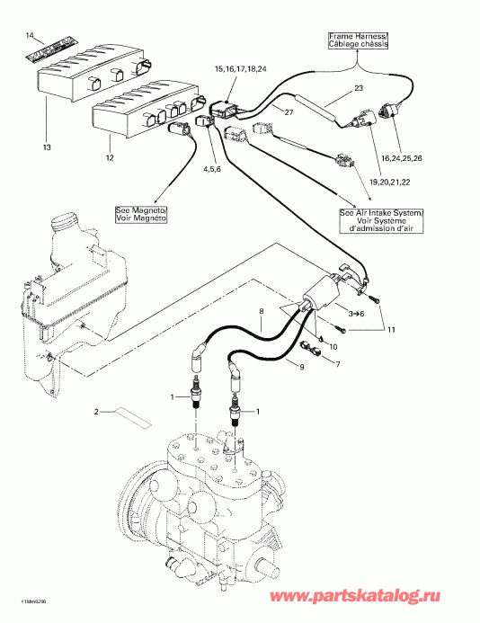 Skidoo Legend 500/600/700/800, 2002 - Ignition