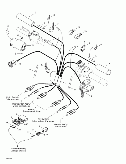 snowmobile  Legend 500/600/700/800, 2002  - Steering System