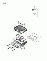 01- ,  ,   (377) (01- Cylinder, Intake, Exhaust Manifold (377))