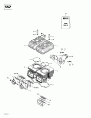 01- ,  ,   (552) (01- Cylinder, Intake, Exhaust Manifold (552))
