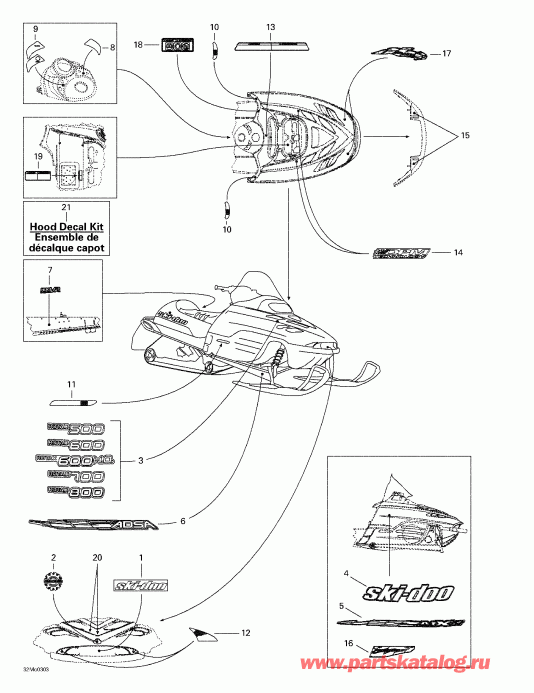  BRP SkiDoo MX Z 500/600/600 HO/700/800, 2003  - 