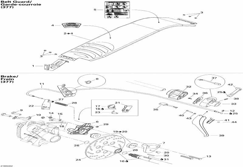 snowmobile BRP  MX Z 380F, 2004 - Brake (mx Z 380f)