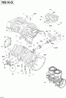 01-       (793 Ho) (01- Crankcase, Water Pump And Oil Pump (793 Ho))