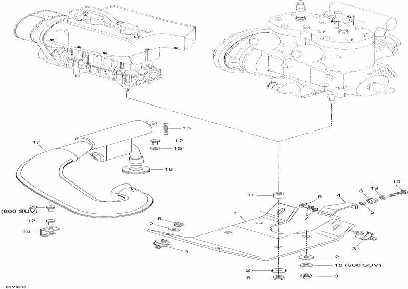  SkiDoo Skandic SUV 600, 2004 -  Assembly  Sport