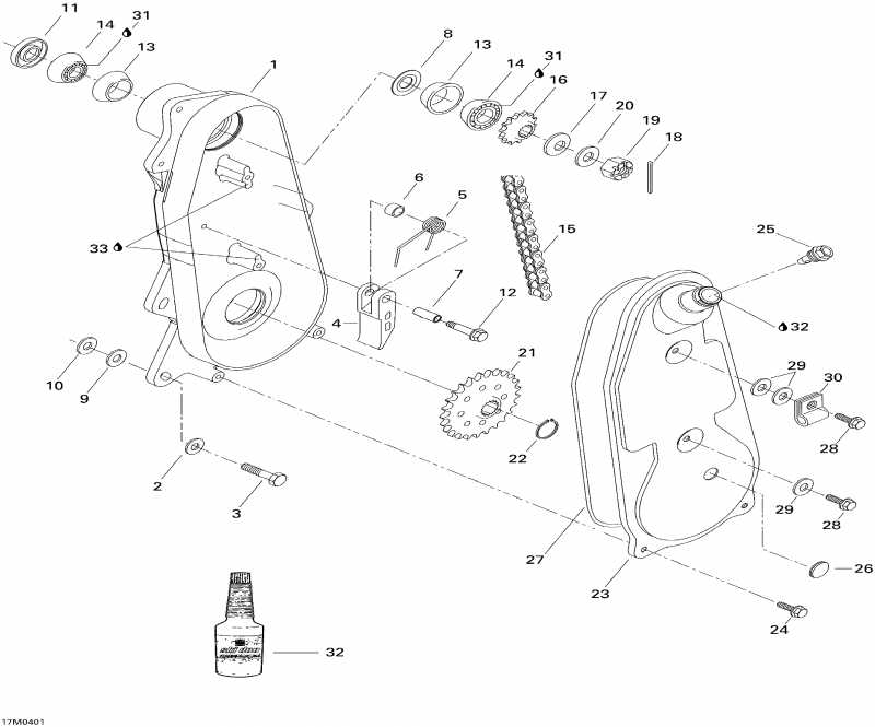  ski-doo Tundra R, 2004  - Chaincase
