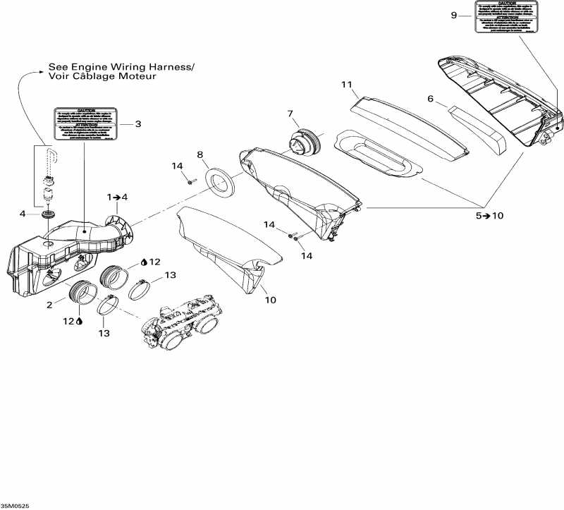 snowmobile ski-doo  MX Z 600 HO SDI Renegade & Renegade X, 2005 - Air   System
