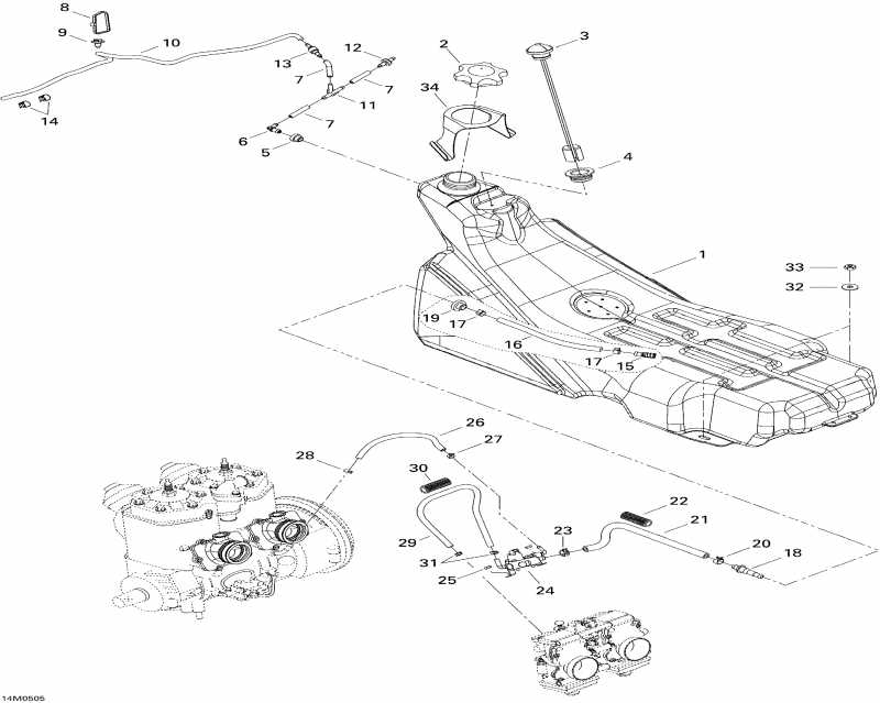   MX Z 800 HO Adrenaline & X, 2005  - Fuel System