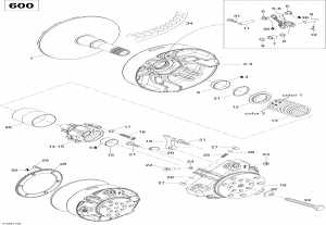 05-   600 (05- Drive Pulley 600)