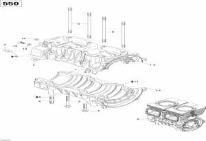 01-   (550f) (01- Crankcase (550f))