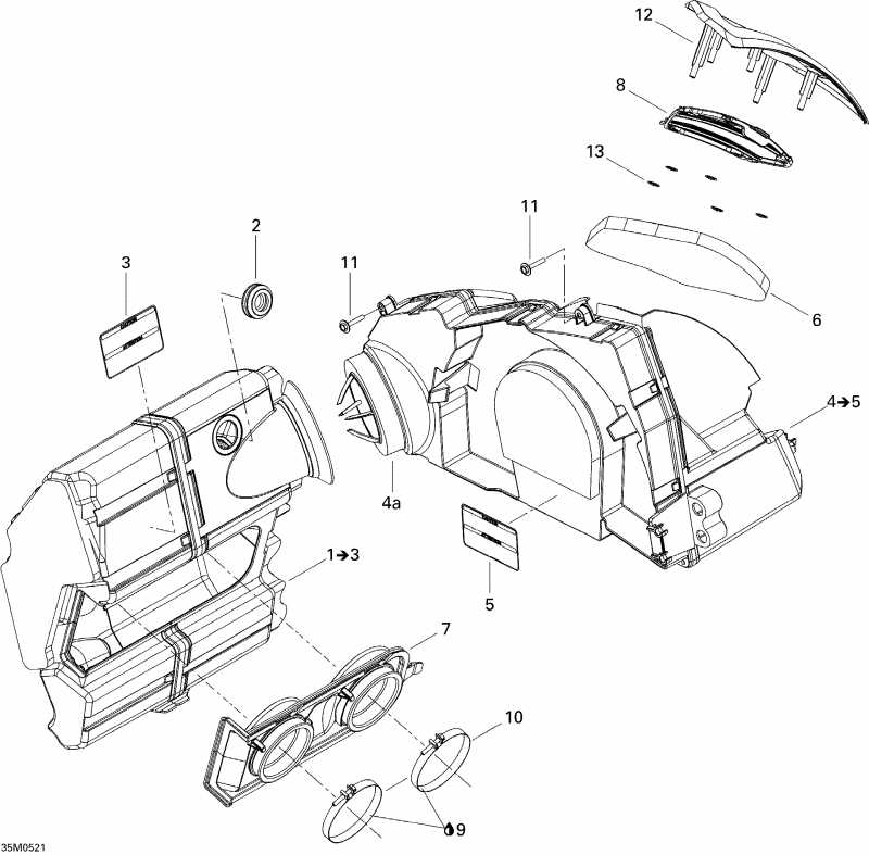  SkiDoo Summit 1000 SDI, Highmark & Highmark X, 2005 - Air Intake System