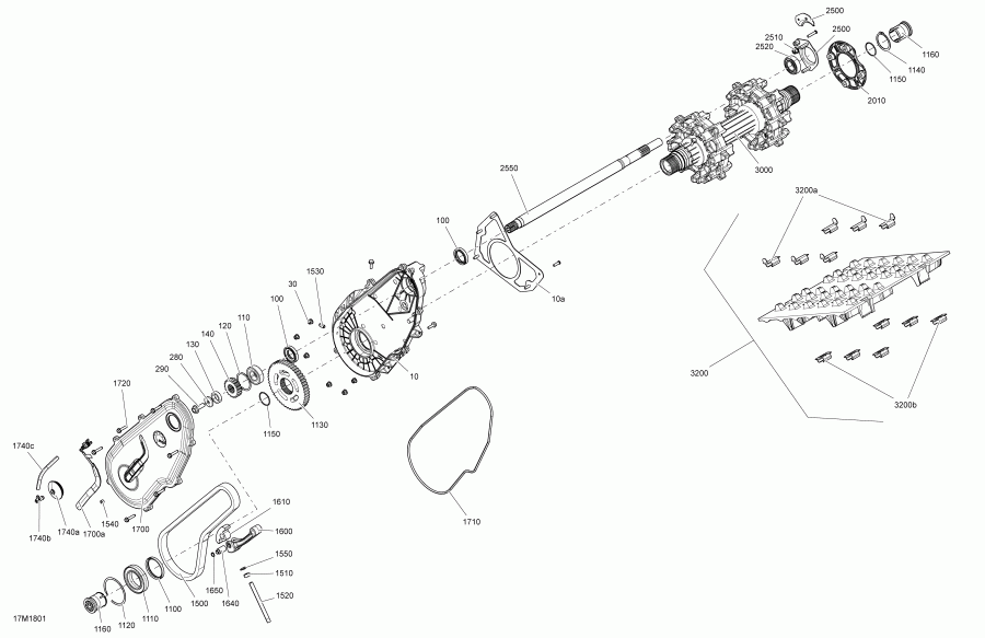  BRP EXPEDITION SPORT 550F, 2018  - Drive System Expedition 550f