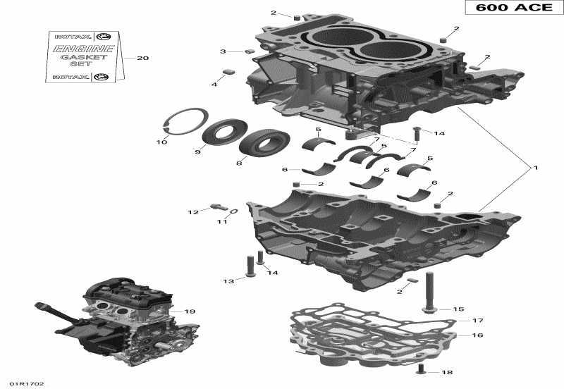    EXPEDITION SPORT 600 ACE, 2018 - Crankcase 600 Ace