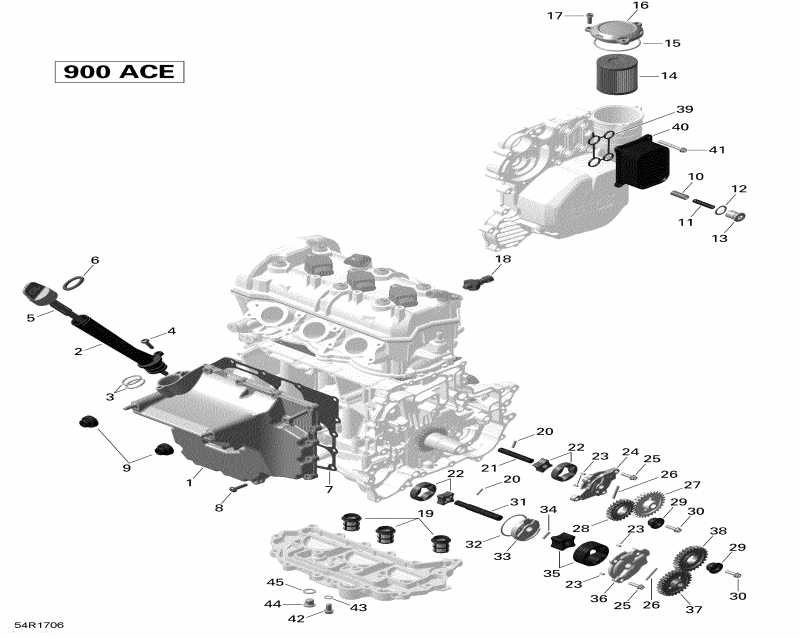  Ski Doo  GRAND TOURING 900 ACE 2018 - Engine Lubrication 900 Ace