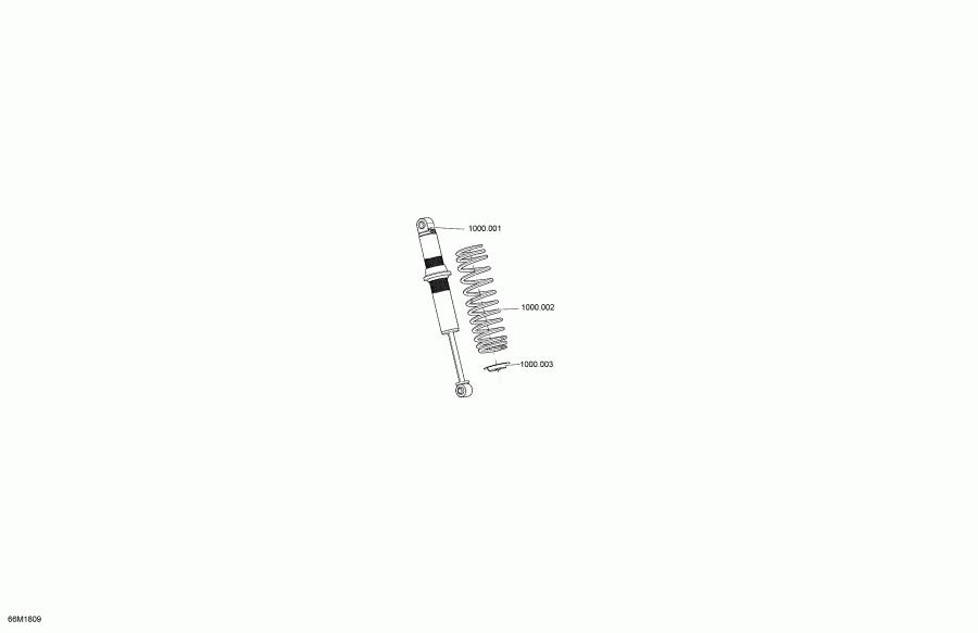  MXZ 850 E-TEC, 2018 - Front Shock Mxz  850 E-tec Package X