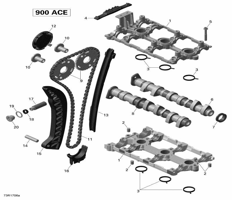 snowmobile Ski-doo  RENEGADE 900 ACE, 2018 - Valve Train 900 Ace