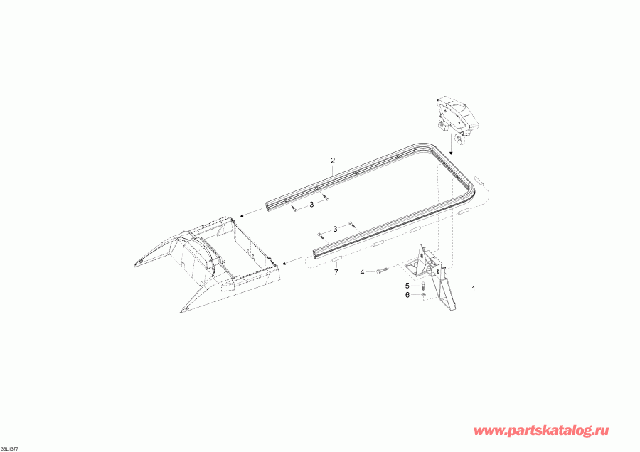  SKIDOO Skandic SWT 600 ACE (4-strokes) XU, 2013 - Luggage Rack
