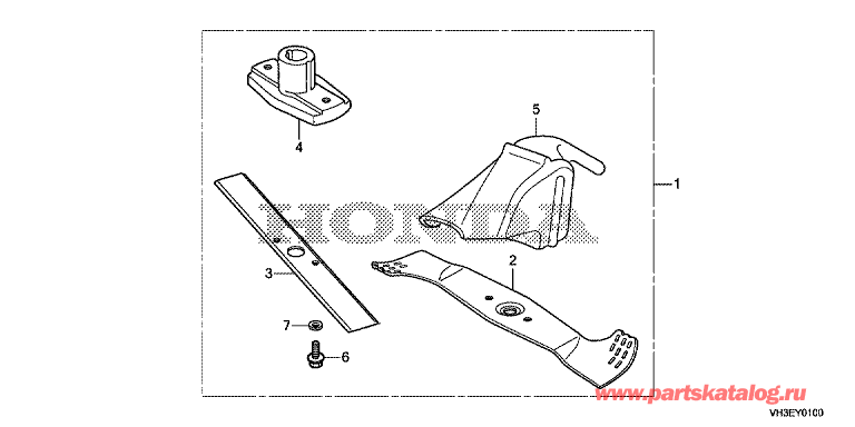 Косилка HONDA HRG416K1 SKEA: -  Fop-1 Комплект для мульчирования - Fop-1 Mulching kit Бензиновся косилка Honda HRG416K1 SKEA: - ,  Fop-1 Комплект для мульчирования