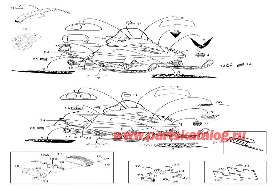 Snow mobile   - Hood / Hood