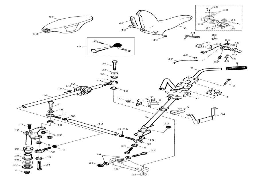 Snow mobile Lynx  - box / Gearbox