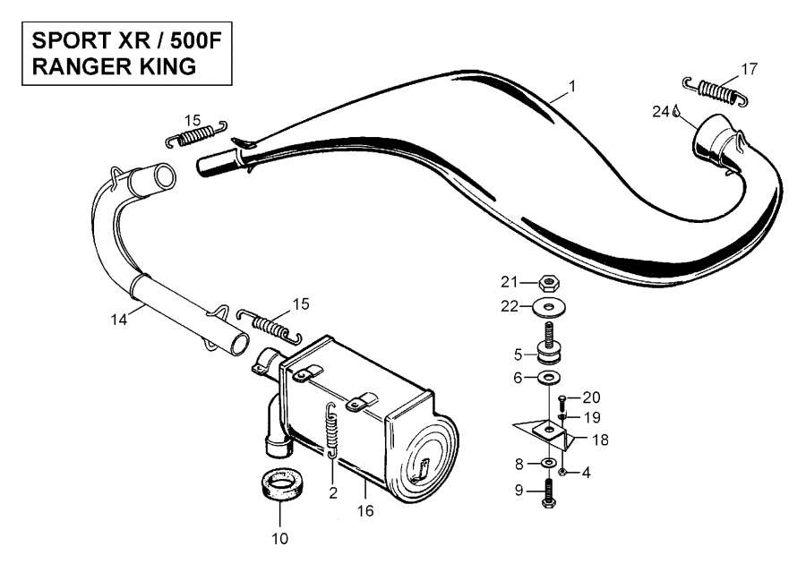 Snowmobiles Lynx  - Muffler - Muffler