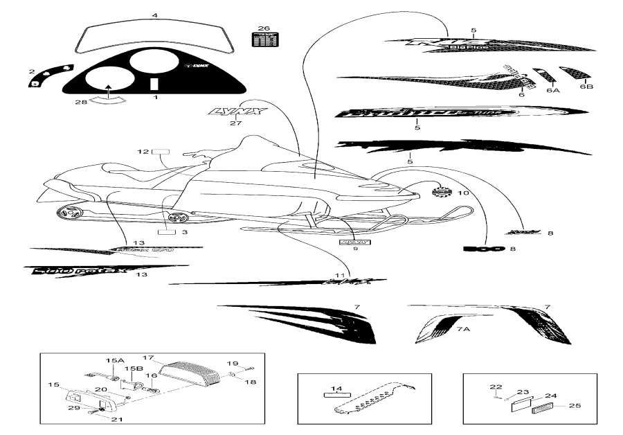 Snowmobiles lynx  - Accessories / 