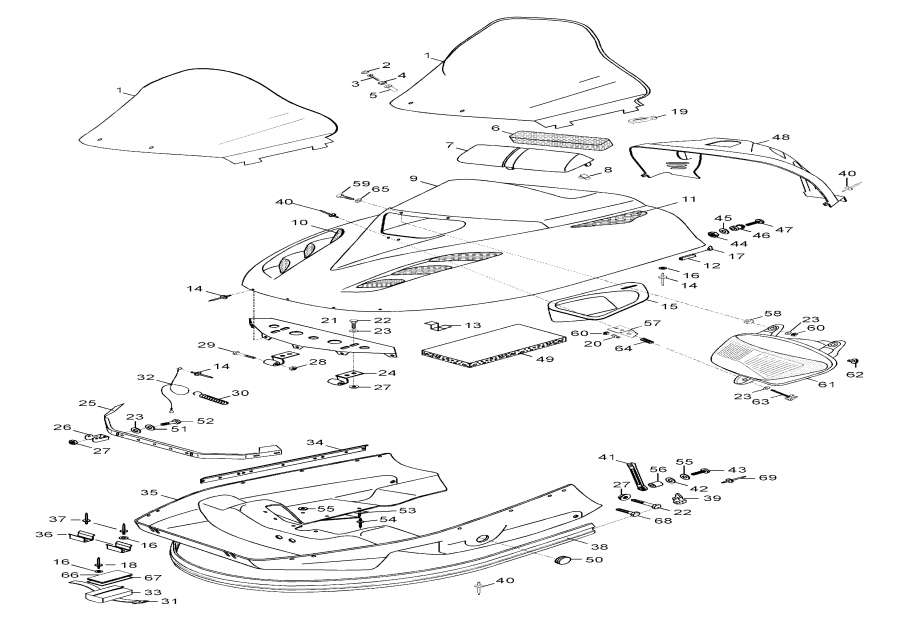 Snowmobiles lynx  - Front Suspension