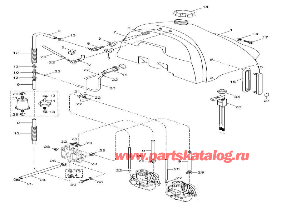 Snow mobile   -   / Fuel Tank