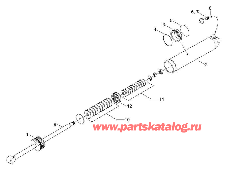 Snowmobile lynx  - Rear Suspension -  