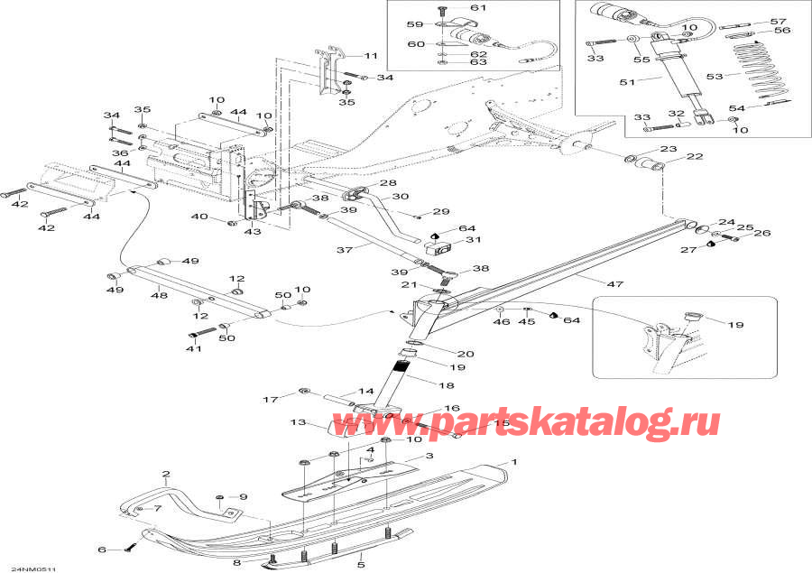 �������� �����  - Front Suspension And Ski / �������� �������� � ����