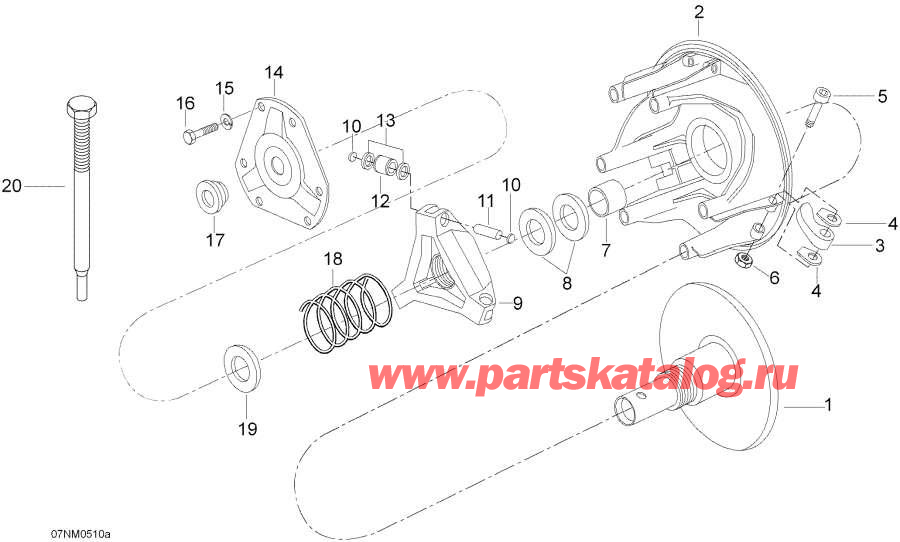 Snow mobile Lynx  - Drive Pulley 377