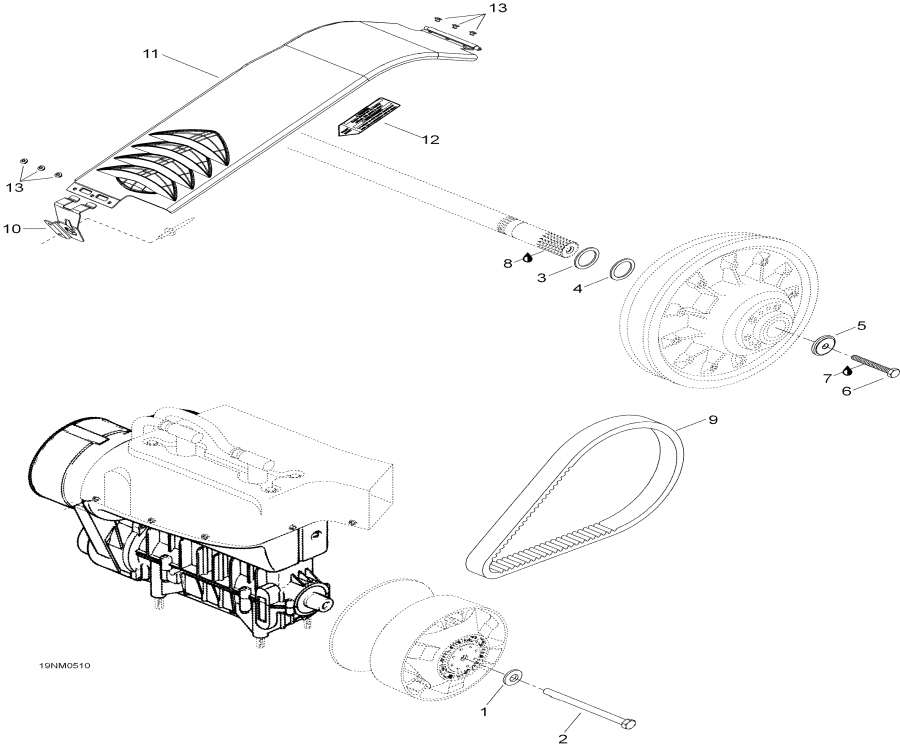 Snowmobiles lynx  - Pulley System, 400rc /  System, 400rc