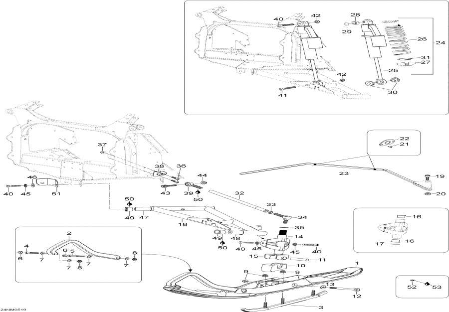  lynx  - Front Suspension And Ski -    