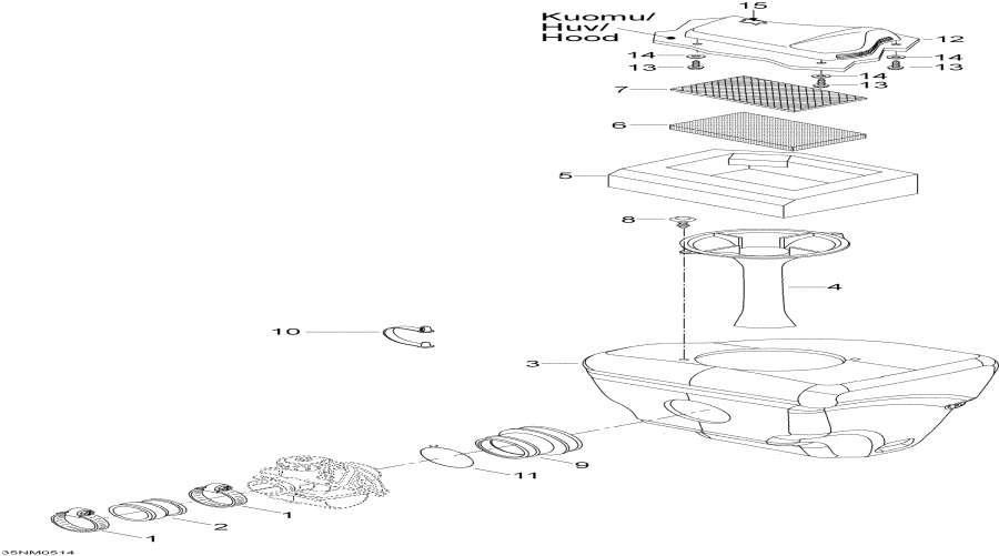 Snowmobile lynx  - Air  / Air Silencer