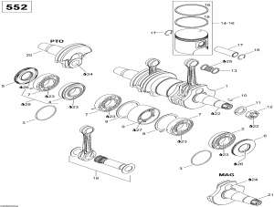 01-   , 552 (01- Crankshaft And Pistons, 552)