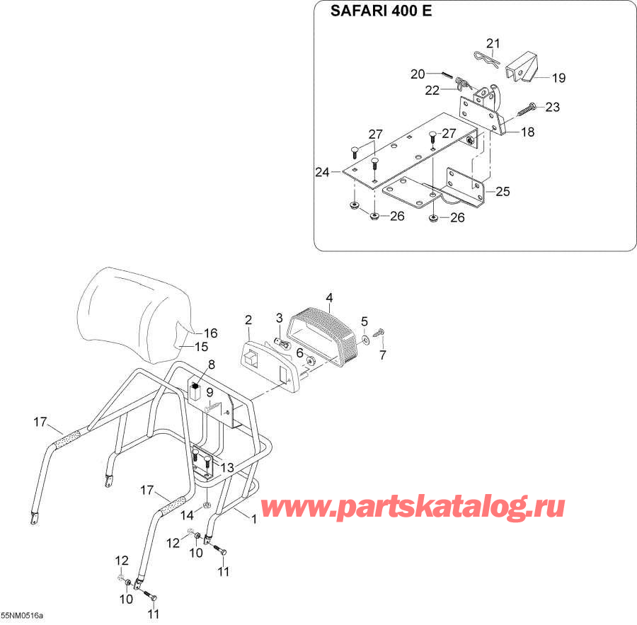 Snowmobiles lynx  - Rack, 400