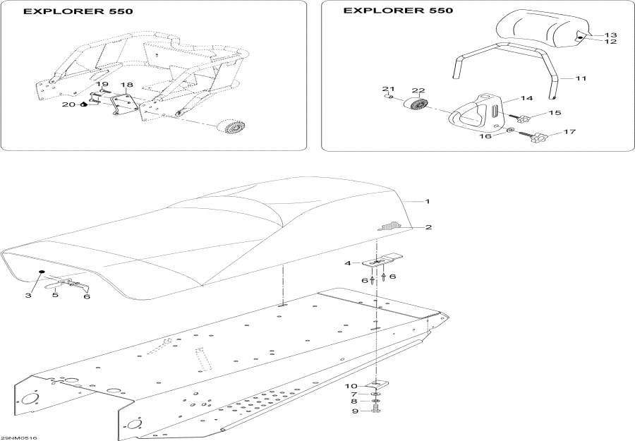 Snowmobiles   - Seat, 400, 400e - , 400, 400e